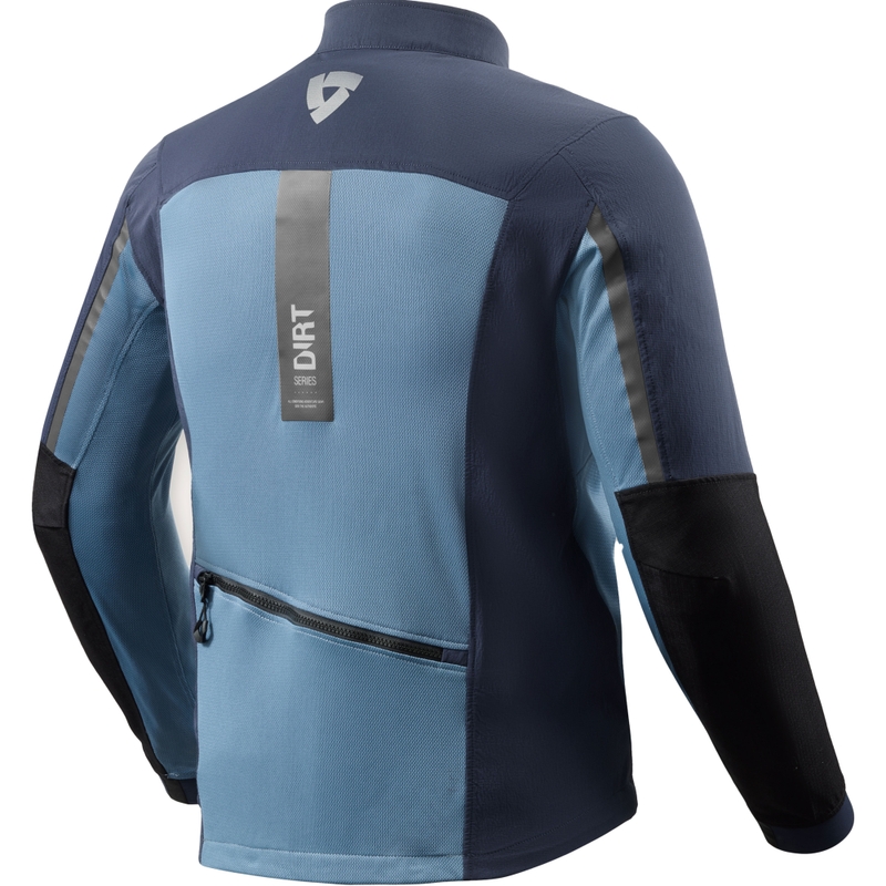 Chaqueta de moto Revit Territory 2 azul-negra