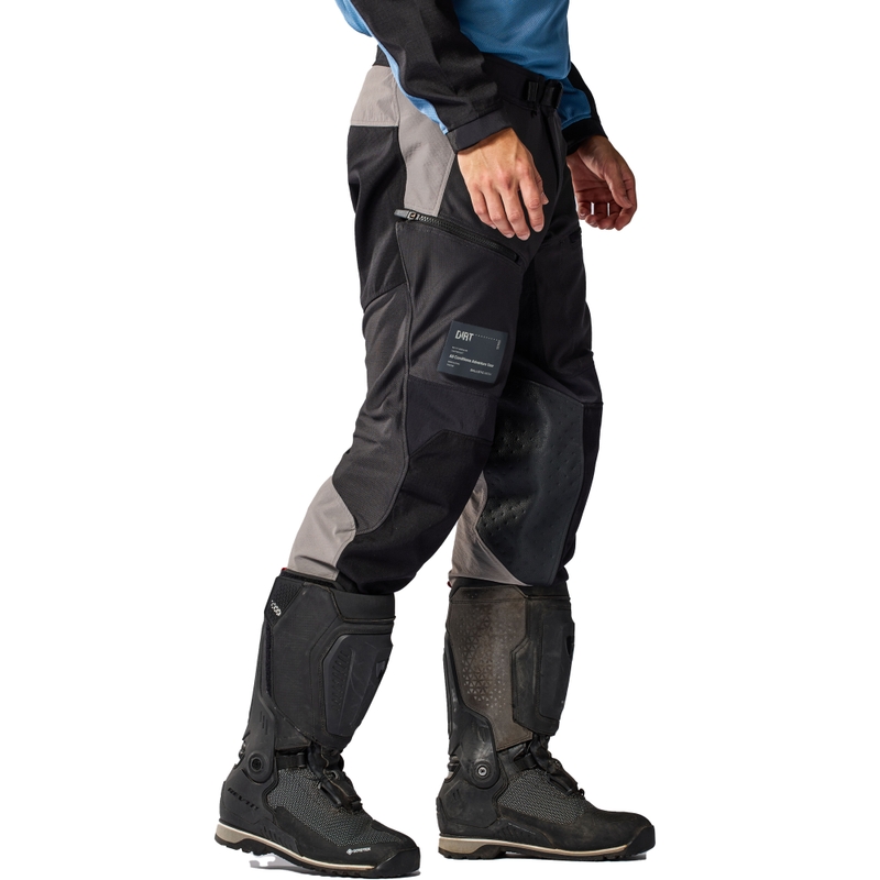 Pantalones de moto cropped Revit Territory 2 en color antracita y negro