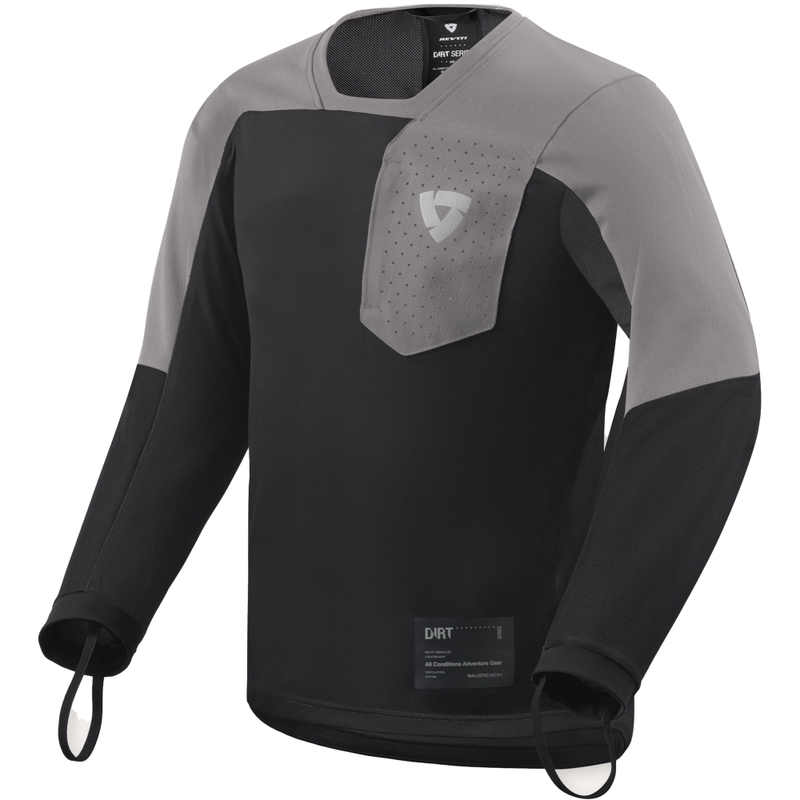 Camiseta de motocross Revit Sierra 2 negro-gris