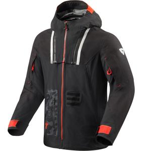 Chaqueta de moto Revit Vision H2O negra y roja