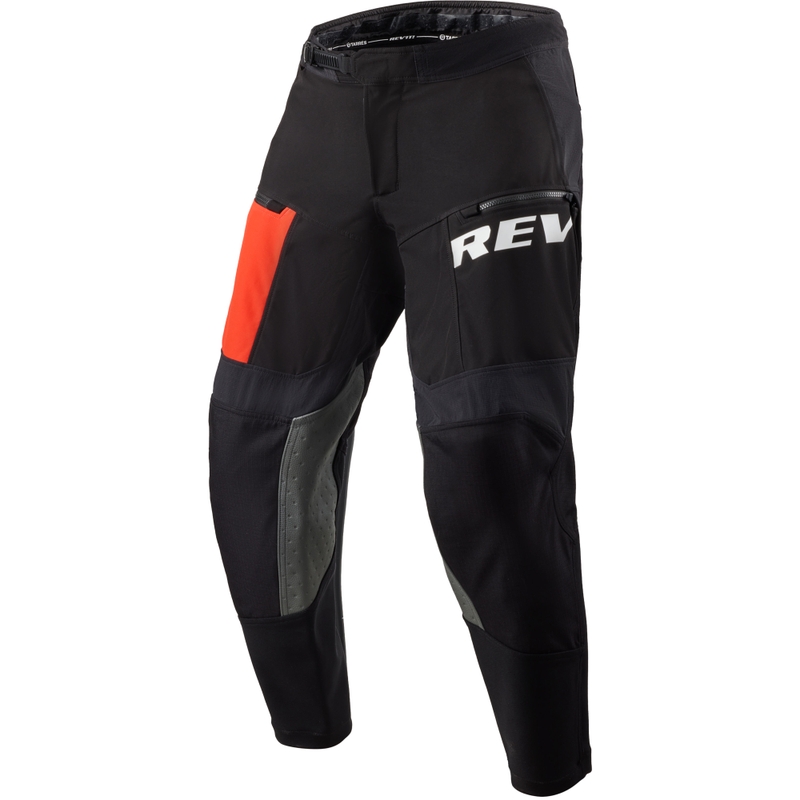 Pantalón de moto Revit Lejano negro-rojo