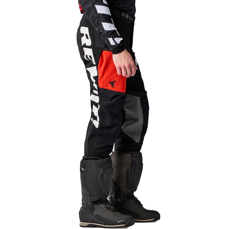 Pantalón corto de moto Revit Lejano negro-rojo