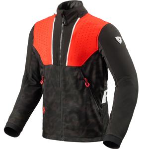 Chaqueta de moto Revit Africa negra y roja