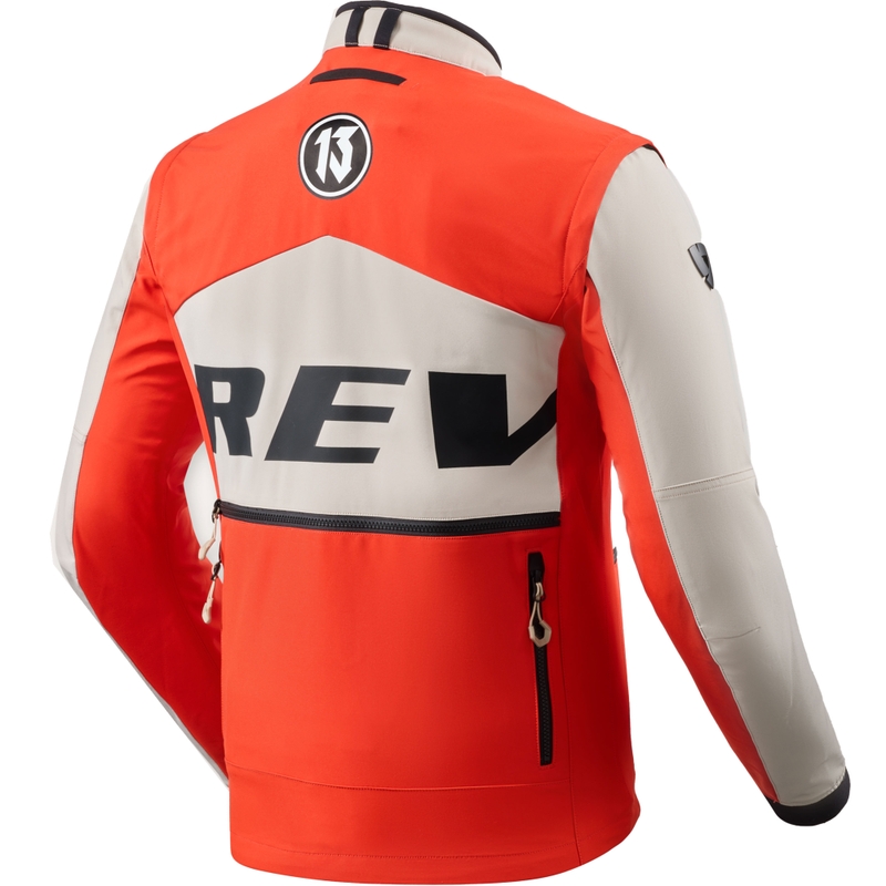Chaqueta de moto Revit Morocco color rojo arena