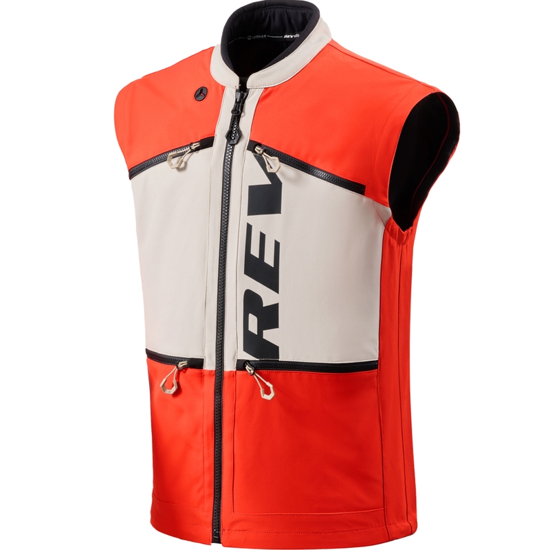 Chaqueta de moto Revit Morocco color rojo arena