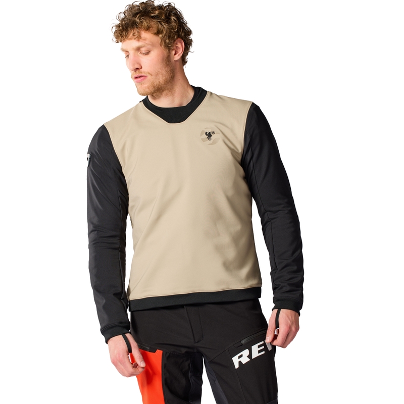 Sudadera de moto Revit Trazada color arena