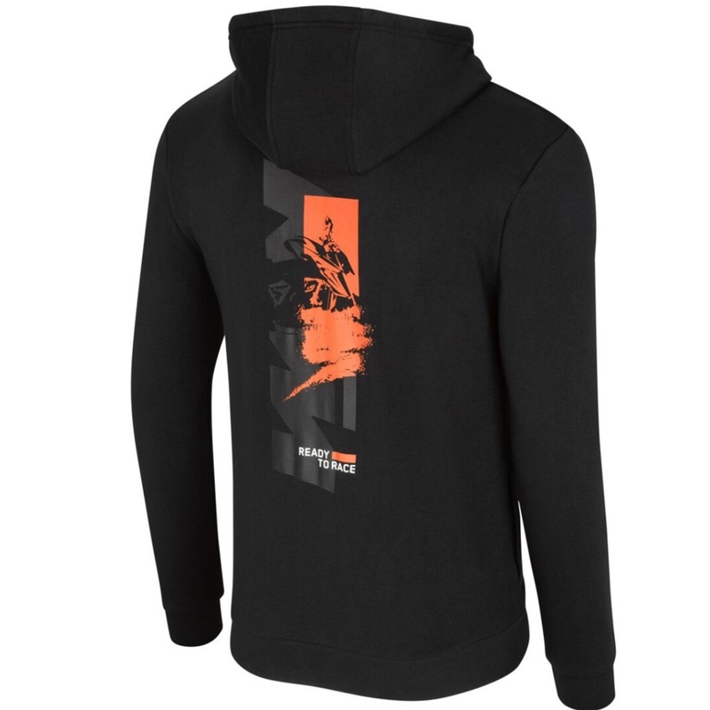 Sudadera con capucha y cremallera KTM Beast negra
