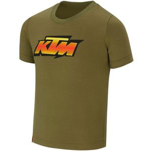 Camiseta de carreras para niños KTM color caqui