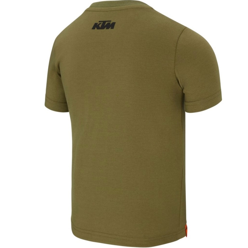 Camiseta de carreras para niños KTM color caqui