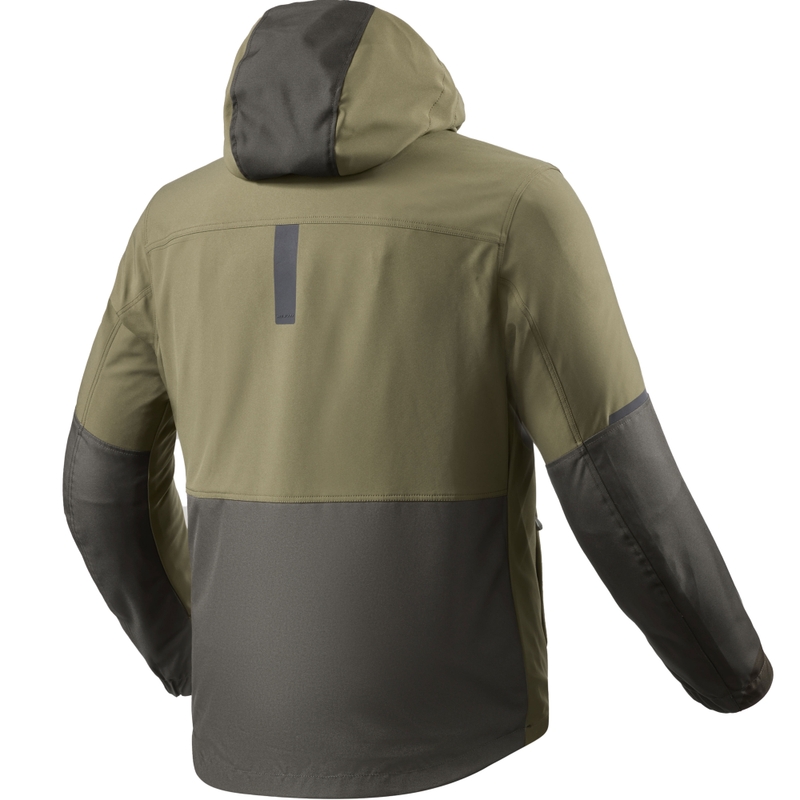 Chaqueta de moto Revit Traffic 2 H2O Tarmac verde
