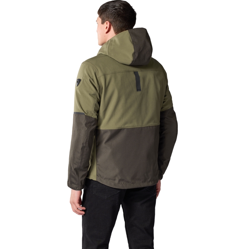Chaqueta de moto Revit Traffic 2 H2O Tarmac verde