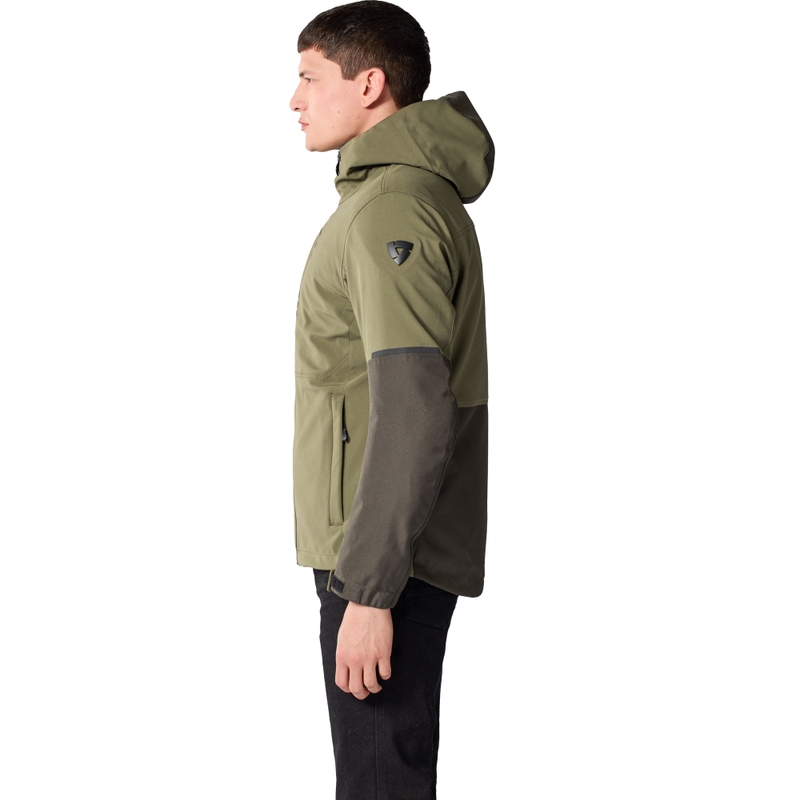 Chaqueta de moto Revit Traffic 2 H2O Tarmac verde