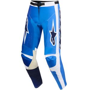 Pantalones de motocross Alpinestars Racer Air Portl azul-blanco