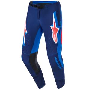 Pantalones de motocross Alpinestars Supertech Vista azul oscuro-coral-cobalto