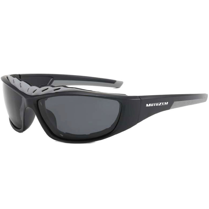 Gafas de sol para cascos abiertos MotoZem Forma negras