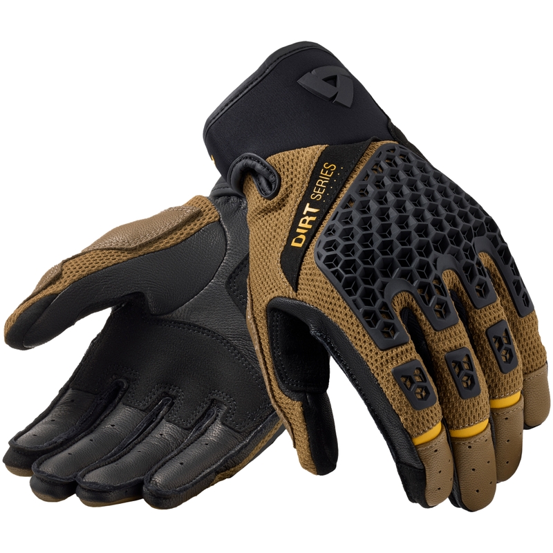 Guantes de moto Revit Caliber 2 negro-marrón
