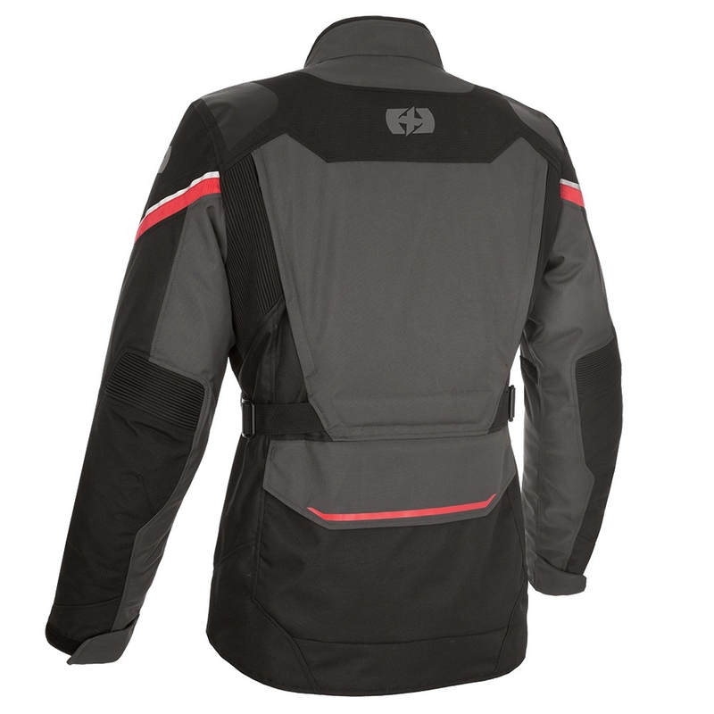 Chaqueta de moto Oxford Montreal 4.0 Dry2Dry™ negra, gris y roja