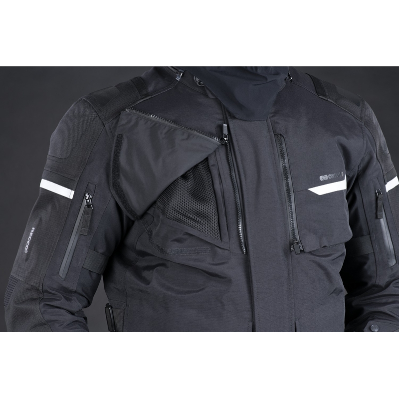 Chaqueta de moto Oxford Advanced Stormland Dry2Dry™ negra