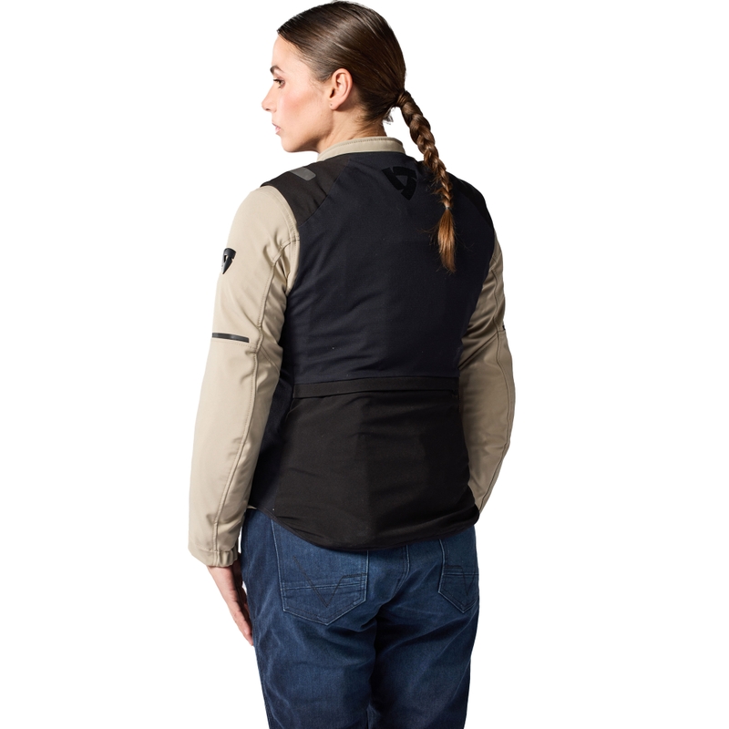 Chaleco airbag para moto Revit Avertum Street Tech-Air® para mujer, color negro