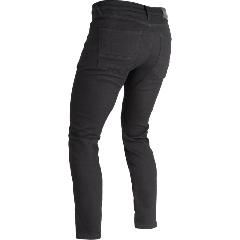 Vaqueros de motociclista negros recortados con ajuste ajustado AA aprobados por OXFORD ORIGINAL SUPER STRETCH