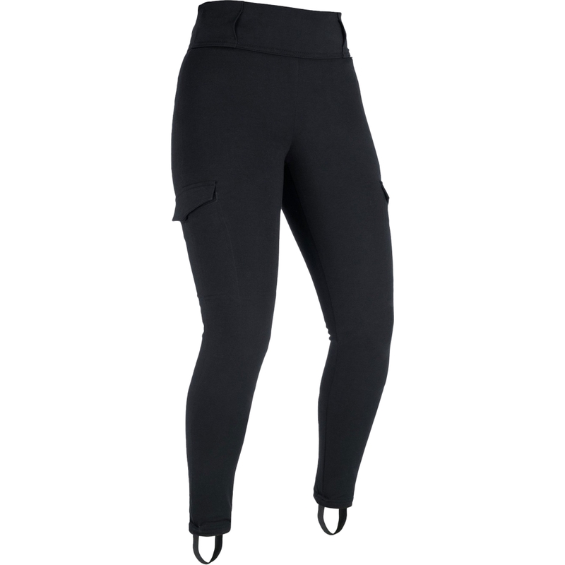 Leggings de moto para mujer con forro de aramida Oxford Super Cargo negros