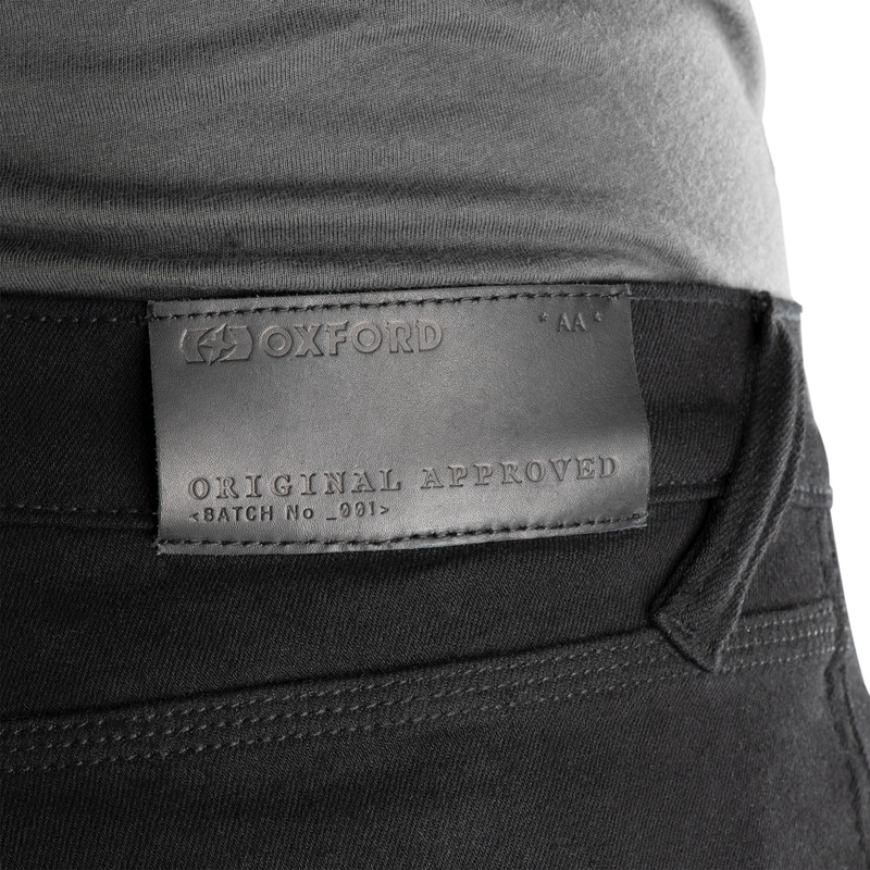 Vaqueros de moto para mujer OXFORD ORIGINAL APPROVED SUPER STRETCH JEANS AA SLIM FIT negro