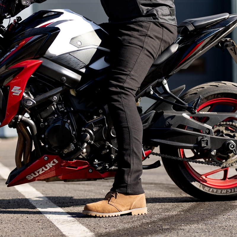 Vaqueros de moto para mujer OXFORD ORIGINAL APPROVED SUPER STRETCH JEANS AA SLIM FIT negro