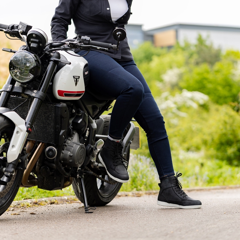 Vaqueros de moto para mujer OXFORD ORIGINAL APPROVED SUPER STRETCH JEANS AA SLIM FIT azul índigo