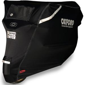 Funda para motocicleta Oxford Protex Stretch Outdoor con membrana climática, color negro