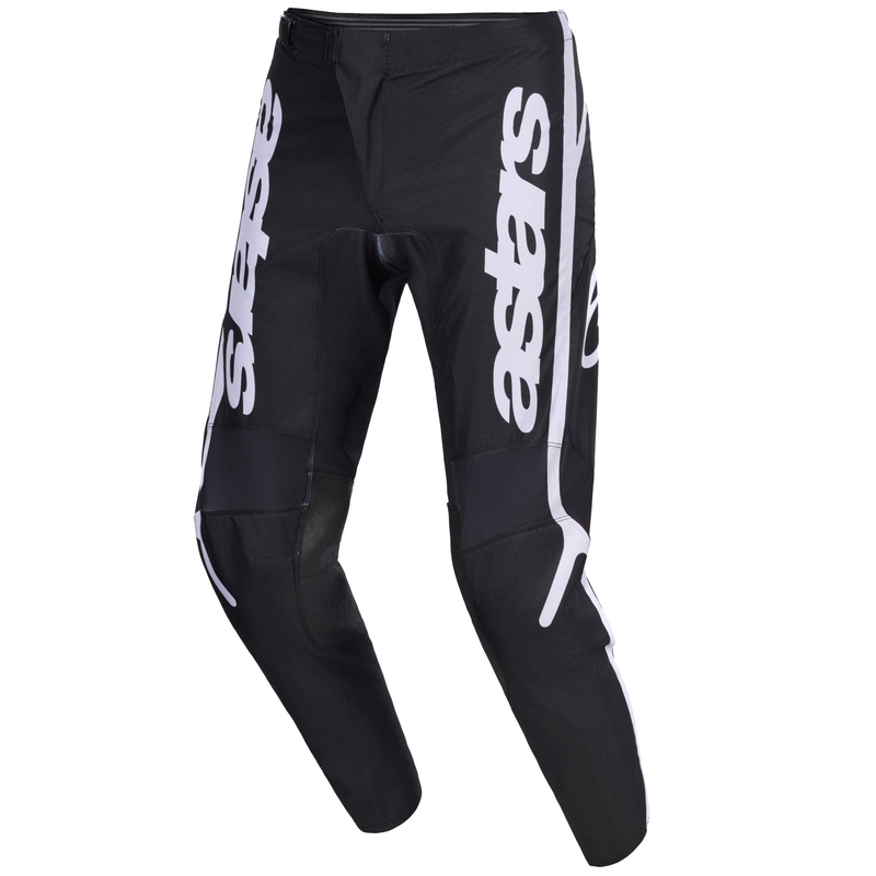 Pantalones de motocross Alpinestars Fluid Apex para niños, color negro y gris