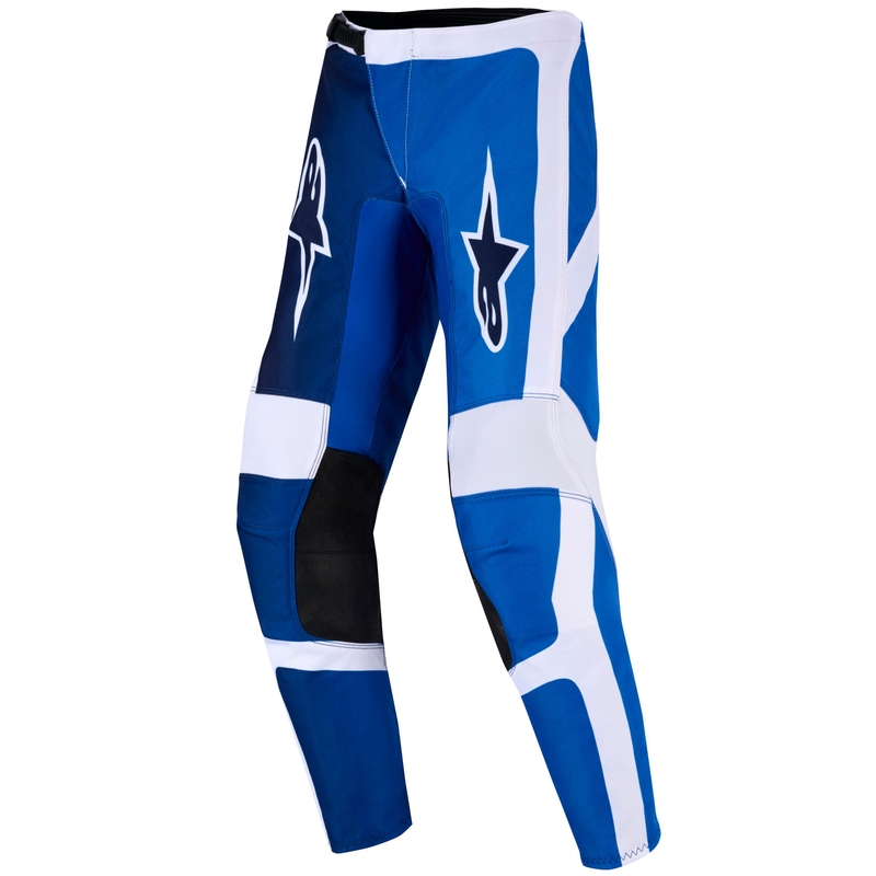 Pantalones de motocross para niños Alpinestars Fluid Portl azul-blanco