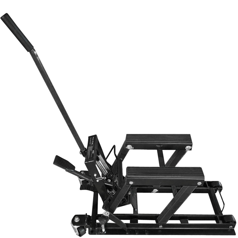 Gato hidráulico móvil para motos y quads Q-TECH negro