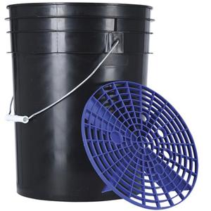 Cubo con rejilla de goteo Oxford negro-azul
