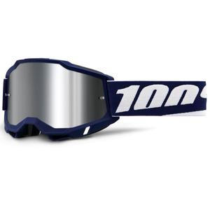 Gafas de motocross 100% ACCURI 2 Mifflin con plexiglás plateado