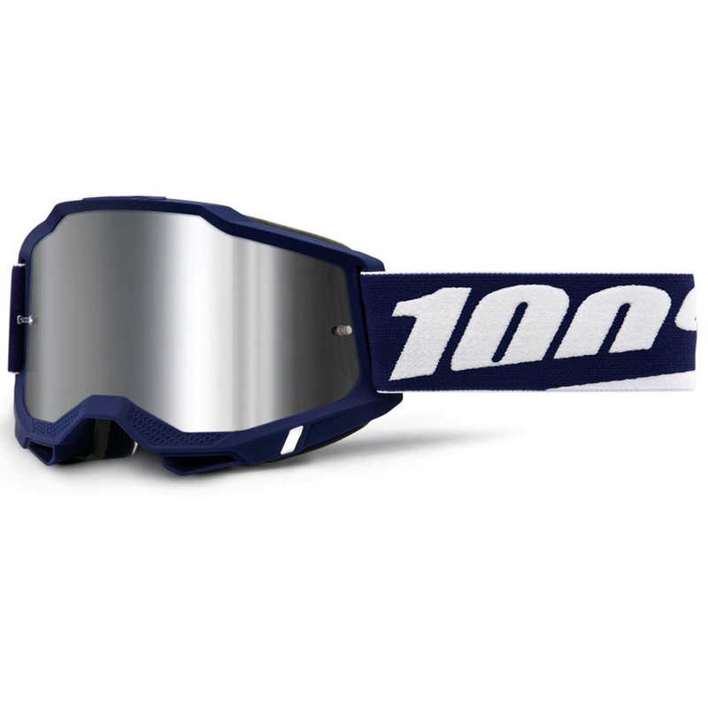 Gafas de motocross 100% ACCURI 2 Mifflin con plexiglás plateado