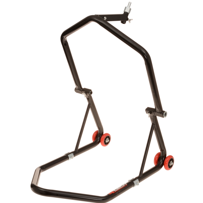 Caballete para moto Q-TECH delantero - para gafas/trasero negro