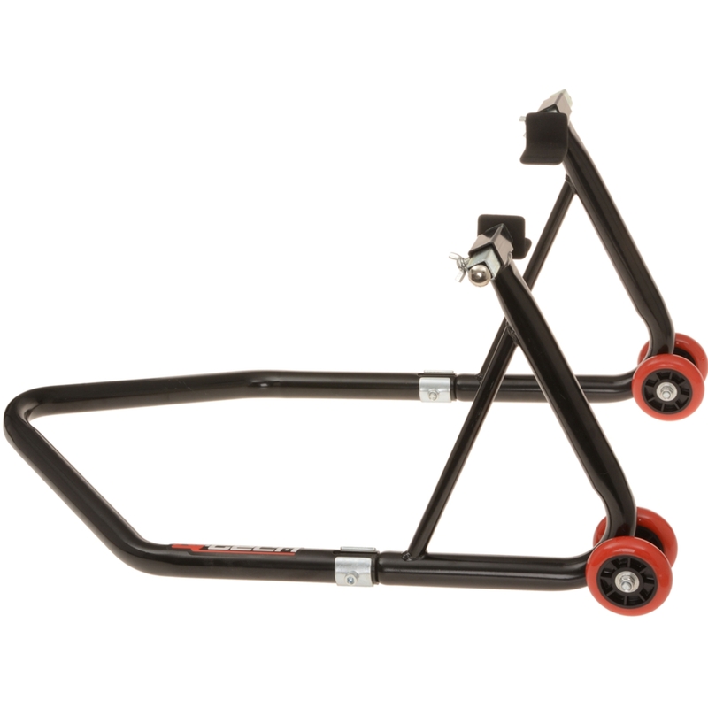 Caballete para moto Q-TECH delantero - para gafas/trasero negro