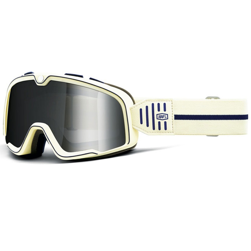 Gafas de moto 100% BARSTOW ARMO con plexiglás plateado