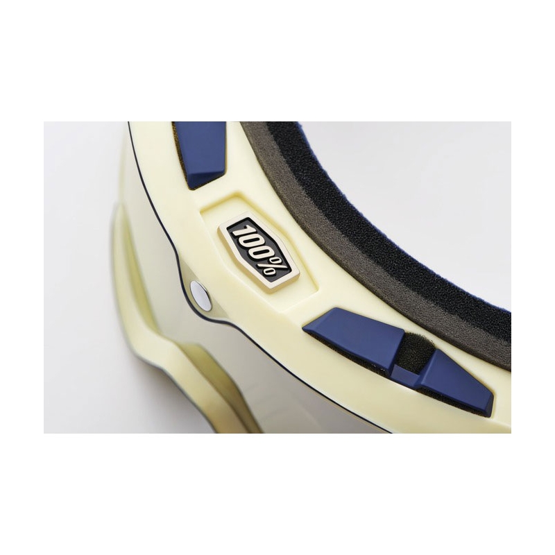 Gafas de moto 100% BARSTOW ARMO con plexiglás plateado