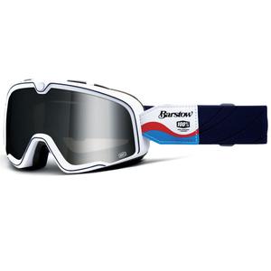 Gafas de moto 100% BARSTOW LUCIEN con plexiglás plateado