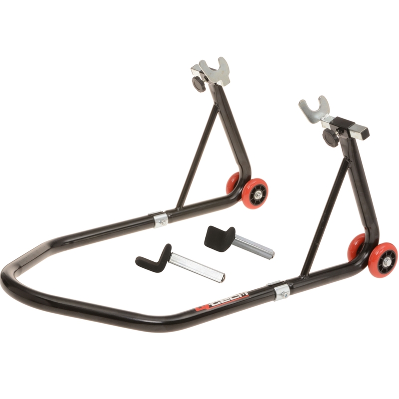 Caballete trasero para motocicleta Q-TECH negro