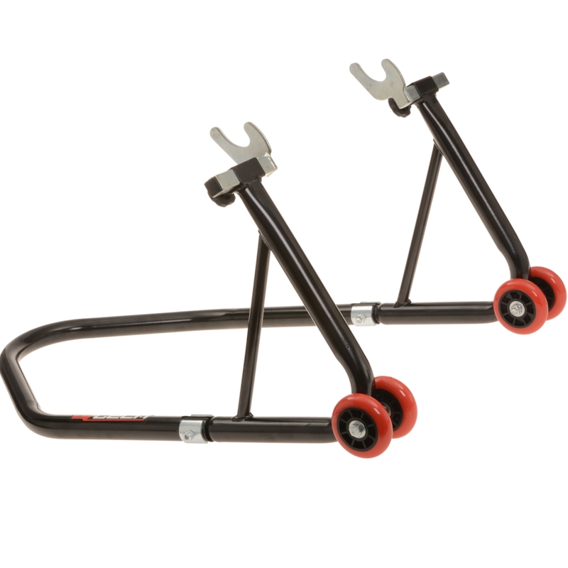 Caballete trasero para motocicleta Q-TECH negro