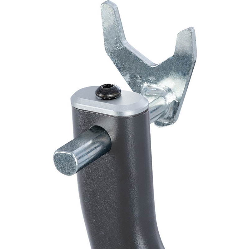 Caballete trasero basculante para motocicleta Oxford Zero-G con rueda adicional, negro