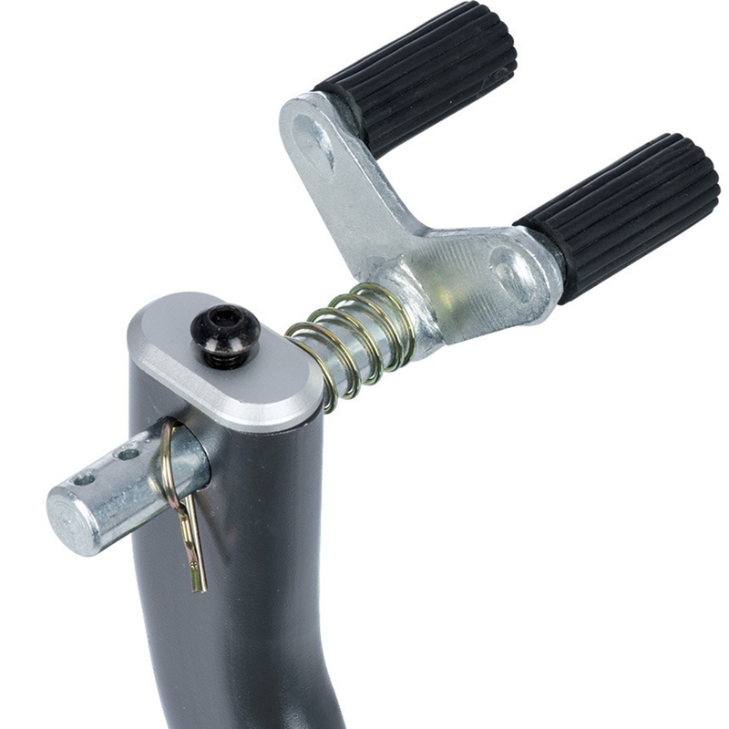 Caballete trasero basculante para motocicleta Oxford Zero-G con rueda adicional, negro