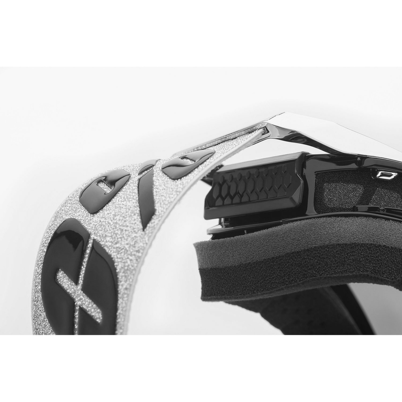 Gafas de motocross 100% ARMEGA Atac con plexiglás plateado