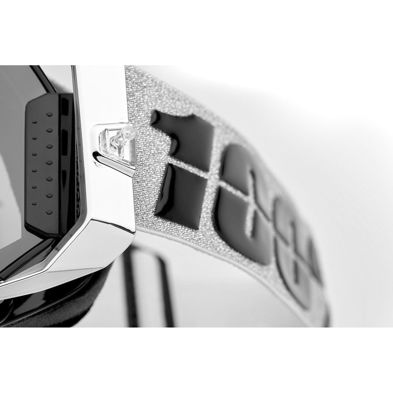Gafas de motocross 100% ARMEGA Atac con plexiglás plateado