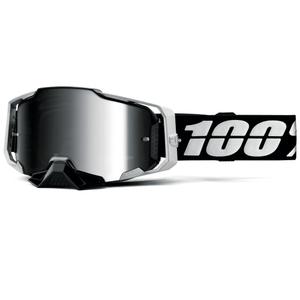 Gafas de motocross 100% ARMEGA Reneen S2 con plexiglás plateado