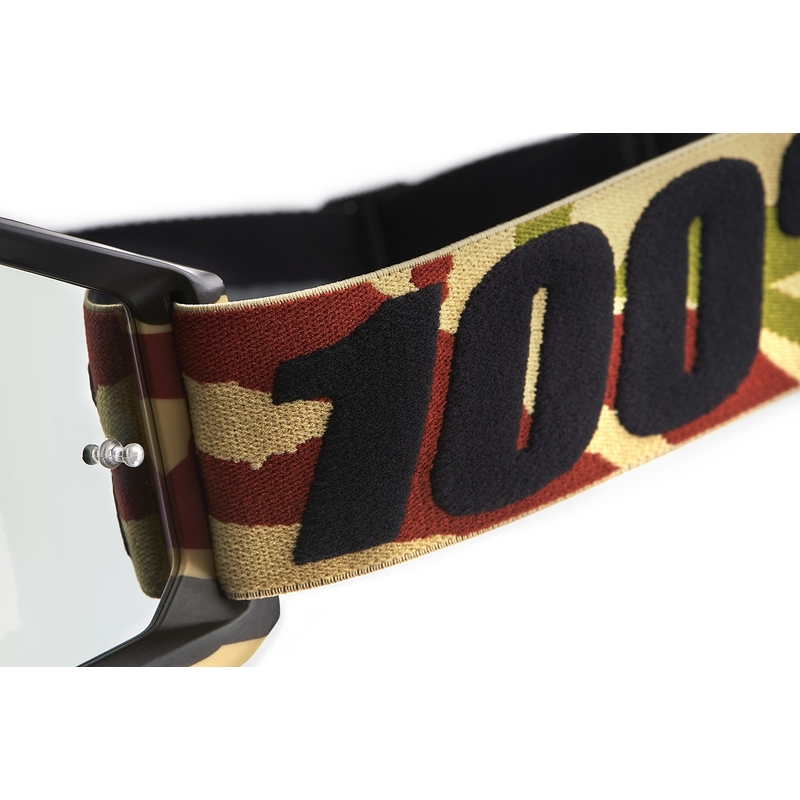 Gafas de motocross 100% Accuri Mission con plexiglás plateado