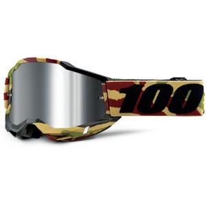 Gafas de motocross 100% Accuri Mission con plexiglás plateado