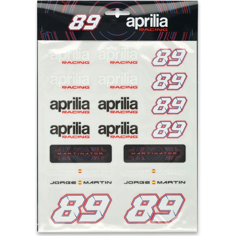 Juego de pegatinas de Jorge Martín - Aprilia A4